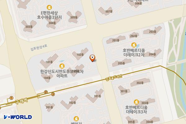 김포시 김포카림애비뉴상가 위치 지도 — 경기도 김포시 김포한강4로 487