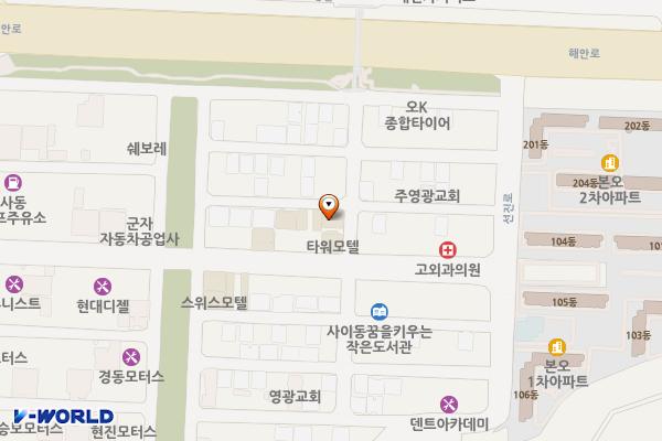 안산시 아일랜드호텔 위치 지도 — 경기도 안산시 상록구 영화6길 12