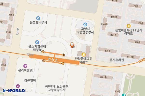고양시 오벨리스크오피스텔 위치 지도 — 경기도 고양시 덕양구 화정로 65