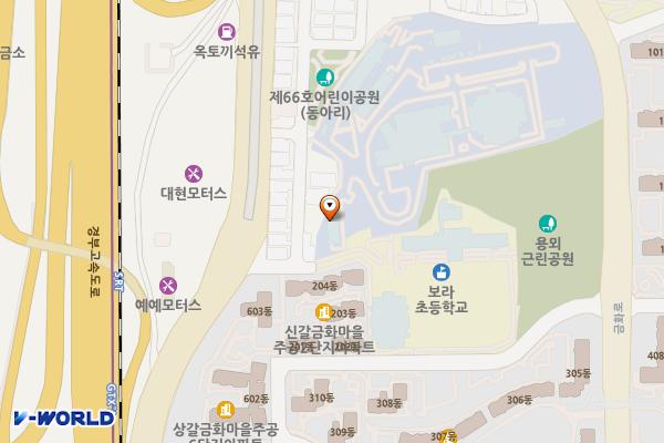 용인시 동아에스티용인연구본부 위치 지도 — 경기도 용인시 기흥구 금화로105번길 21