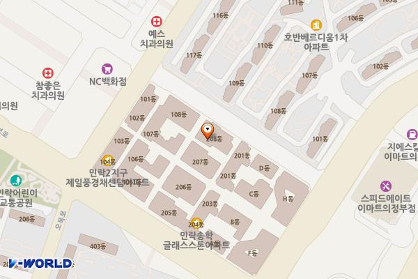 의정부시 글래드스톤앤그레이스모나코 위치 지도 — 경기도 의정부시 천보로 14