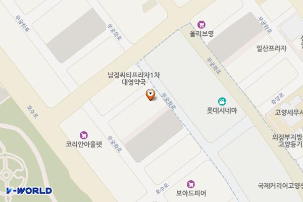 고양시 하임빌로데오오피스텔 위치 지도 — 경기도 고양시 일산동구 무궁화로 20-18