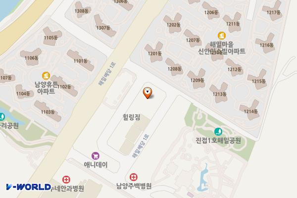 남양주시 랜드타워 위치 지도 — 경기도 남양주시 진접읍 해밀예당1로 50-88