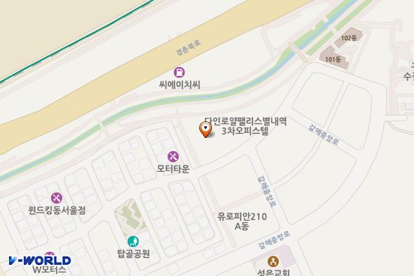 구리시 구리스마트벤처타워 위치 지도 — 경기도 구리시 갈매순환로204번길 65