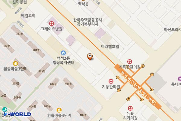 고양시 레이크하임오피스텔 위치 지도 — 경기도 고양시 일산동구 중앙로 1055