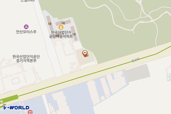 안산시 호텔스퀘어안산 위치 지도 — 경기도 안산시 단원구 동산로 81