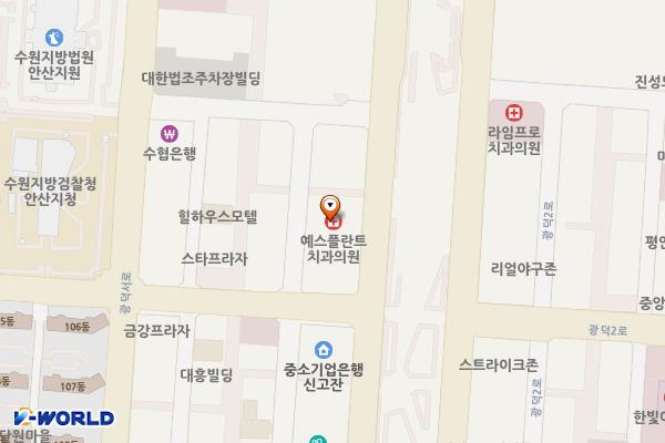 안산시 퍼스트빌오피스텔 위치 지도 — 경기도 안산시 단원구 광덕대로 155