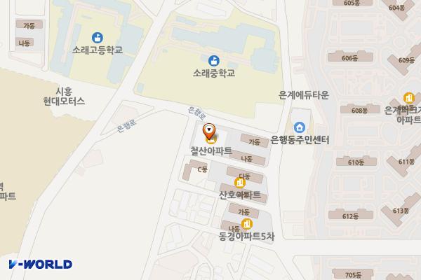 시흥시 힐링숲아파트 위치 지도 — 경기도 시흥시 검바위1로 80