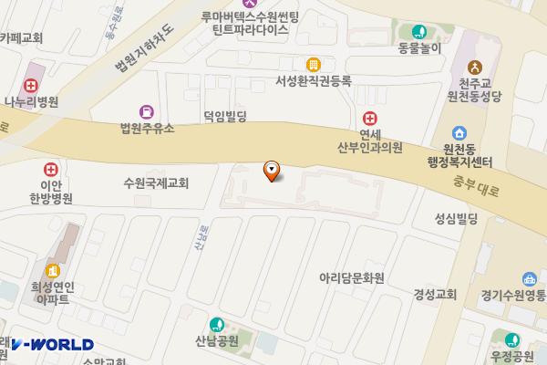 수원시 케이티동수원빌딩 위치 지도 — 경기도 수원시 영통구 중부대로 324