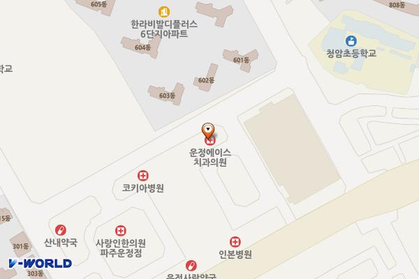 파주시 운정베스트프라자 위치 지도 — 경기도 파주시 청암로 17번길 43