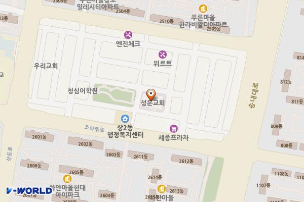부천시 성문교회 위치 지도 — 경기도 부천시 조마루로97번길 18