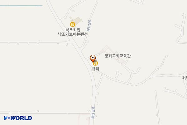 인천시 강화군 큐티팬션 위치 지도 — 인천광역시 강화군 화도면 해안남로 2394