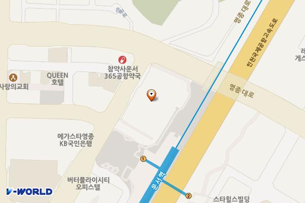 인천시 중구 운서역공영주차장 위치 지도 — 인천광역시 영종구 흰바위로59번길 32