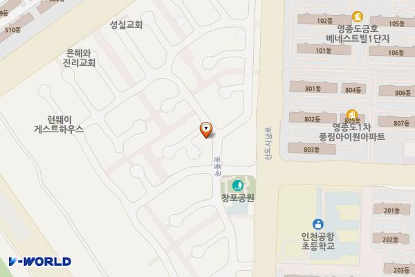 인천시 중구 눈돌마을공영주차장 위치 지도 — 인천광역시 영종구 눈돌로 26
