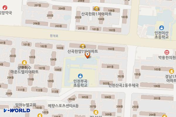 인천시 부평구 인천부곡초등학교 위치 지도 — 인천광역시 부평구 마장로272번길 73