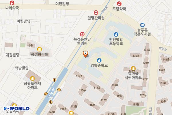 인천시 계양구 임학중학교 위치 지도 — 인천광역시 계양구 장제로 894