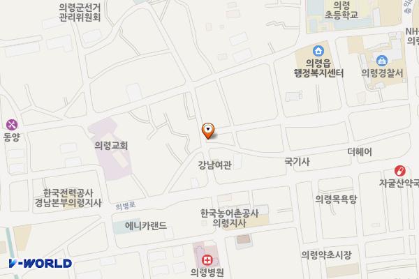 서본 작은주차장1 위치 지도 — 경상남도 의령군 의령읍 서동리 470