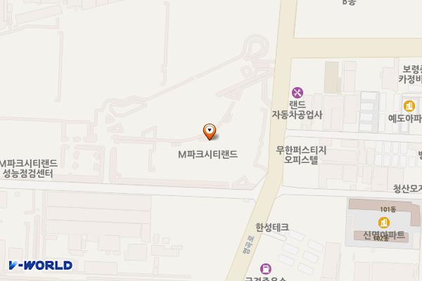 인천시 서구 엠파크랜드 위치 지도 — 인천광역시 서해구 염곡로 149