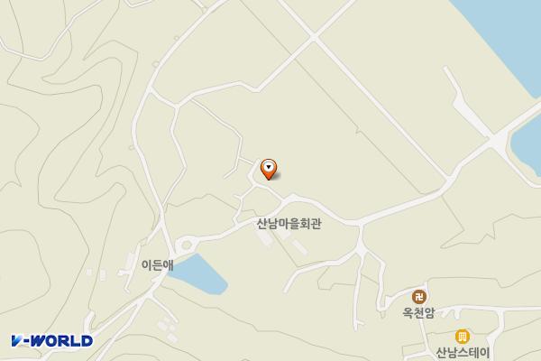 산남주차장 위치 지도 — 경상남도 의령군 칠곡면 산남리 628-10