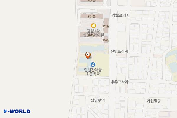 인천시 서구 간재울초등학교 위치 지도 — 인천광역시 서해구 승학로 433
