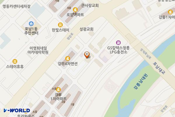 강릉시 강릉엘모텔 위치 지도 — 강원특별자치도 강릉시 성덕포남로149번길 14