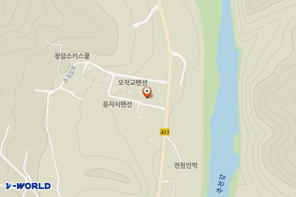 횡성군 월현2리마을회관 위치 지도 — 강원특별자치도 횡성군 강림면 주천강로 537
