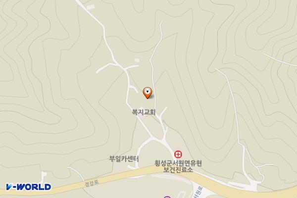 횡성군 유현3리마을회관 위치 지도 — 강원특별자치도 횡성군 서원면 경강로유현11길 20