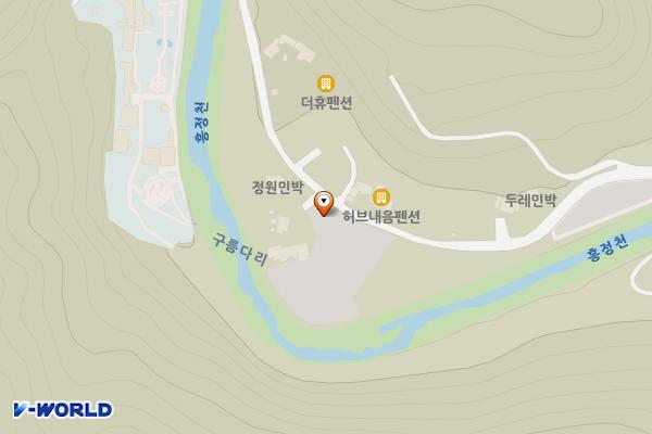 평창군 허브나라농원 위치 지도 — 강원특별자치도 평창군 봉평면 흥정계곡길 225