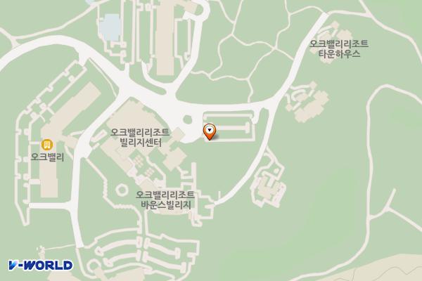 원주시 오크밸리CC빌리지센터 위치 지도 — 강원특별자치도 원주시 지정면 오크밸리1길 70