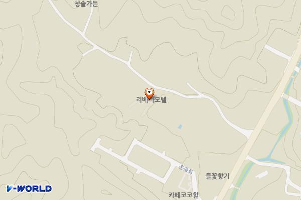 원주시 리베라모텔 위치 지도 — 강원특별자치도 원주시 청솔길 21