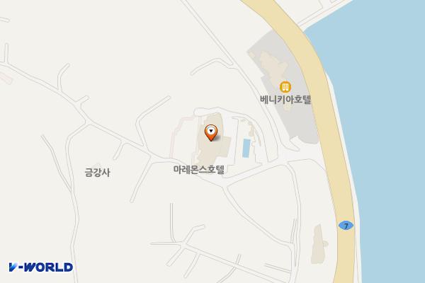 속초시 마레몬스호텔 위치 지도 — 강원특별자치도 속초시 동해대로 3705