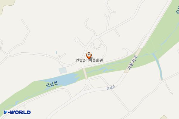 강릉시 언별2리마을회관 위치 지도 — 강원특별자치도 강릉시 강동면 정감1길 43