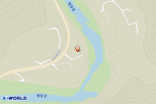 평창군 리버파크캠핑장 위치 지도 — 강원특별자치도 평창군 봉평면 금당계곡로 1468