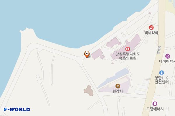 속초시 속초의료원 위치 지도 — 강원특별자치도 속초시 영랑호반길 3