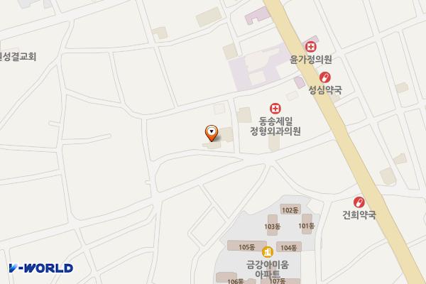 철원군 쉘모텔 위치 지도 — 강원특별자치도 철원군 동송읍 이평1로12번길 10