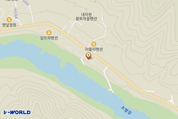 인제군 고사리쉼터 위치 지도 — 강원특별자치도 인제군 인제읍 내린천로 6211