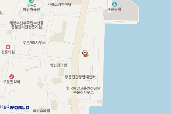 강릉시 주문진해안타워 위치 지도 — 강원특별자치도 강릉시 주문진읍 해안로 1740