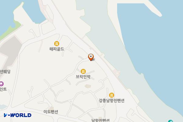 강릉시 남항진항해수욕장주차장 위치 지도 — 강원특별자치도 강릉시 공항길127번길 48