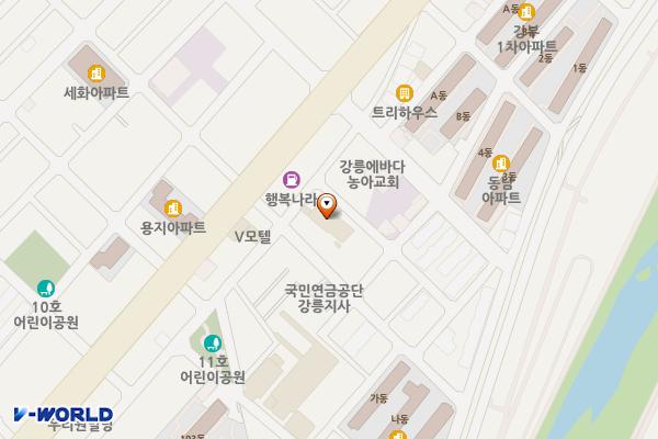 강릉시 올림피아호텔 위치 지도 — 강원특별자치도 강릉시 용지각길38번길 4