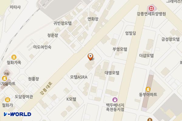 강릉시 드라마모텔 위치 지도 — 강원특별자치도 강릉시 옥천로 72-9