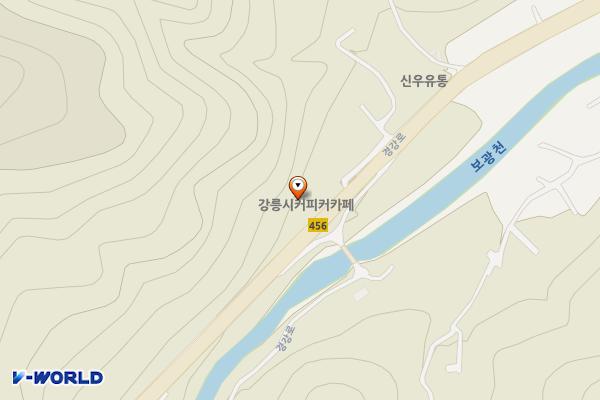 강원 강릉시 도랑커피로스터스 위치 지도 — 강원특별자치도 강릉시 성산면 경강로 1119