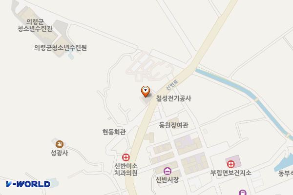 부림면 현동마을 주차장 위치 지도 — 경상남도 의령군 부림면 신반리 565-19
