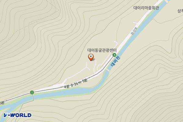 삼척시 대이동굴관광센터주차장 위치 지도 — 강원특별자치도 삼척시 신기면 환선로 800