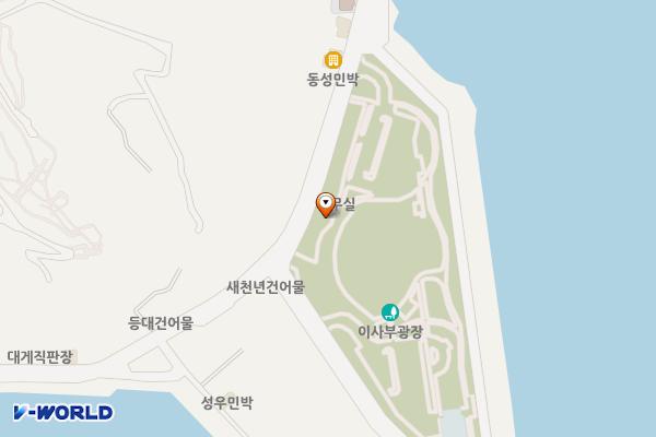 삼척시 이사부광장주차장 위치 지도 — 강원특별자치도 삼척시 새천년도로 100