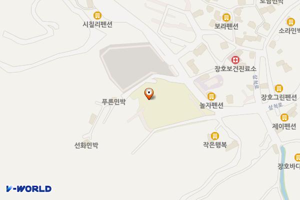 삼척시 장호비치캠핑장건너주차장 위치 지도 — 강원특별자치도 삼척시 근덕면 삼척로 2101
