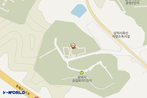 삼척시 삼척추모공원주차장 위치 지도 — 강원특별자치도 삼척시 강원남부로 4541