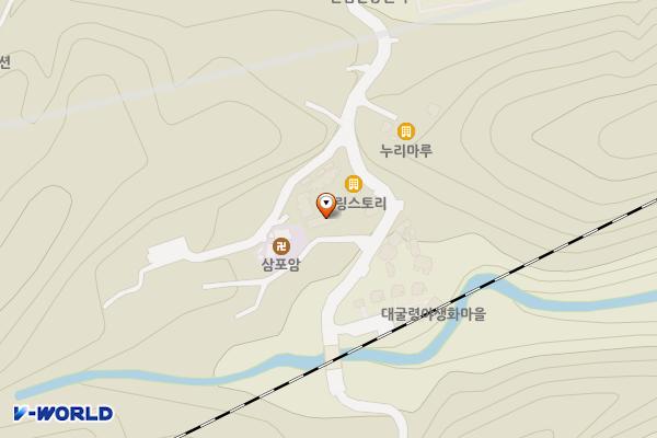 강릉시 대관령솔내음오토캠핑장 위치 지도 — 강원특별자치도 강릉시 성산면 삼포암길 48
