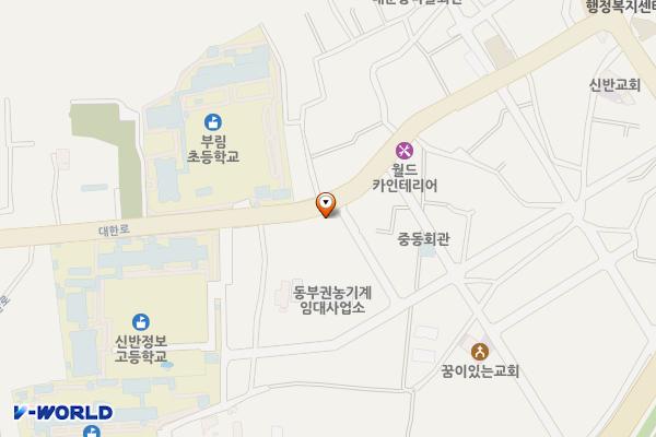 부림 중동주차장 위치 지도 — 경상남도 의령군 부림면 대한로 1728-1