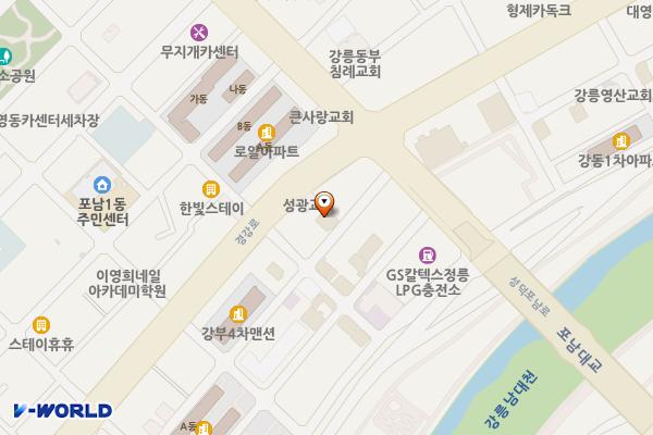 강릉시 타워모텔 위치 지도 — 강원특별자치도 강릉시 성덕포남로 153번길 8