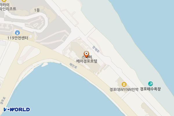 강릉시 스카이베이경포호텔 위치 지도 — 강원특별자치도 강릉시 해안로 476